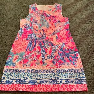 Lilly Pulitzer Mila stretch shift Pascha Pink Aquadesiac Engineered - 10